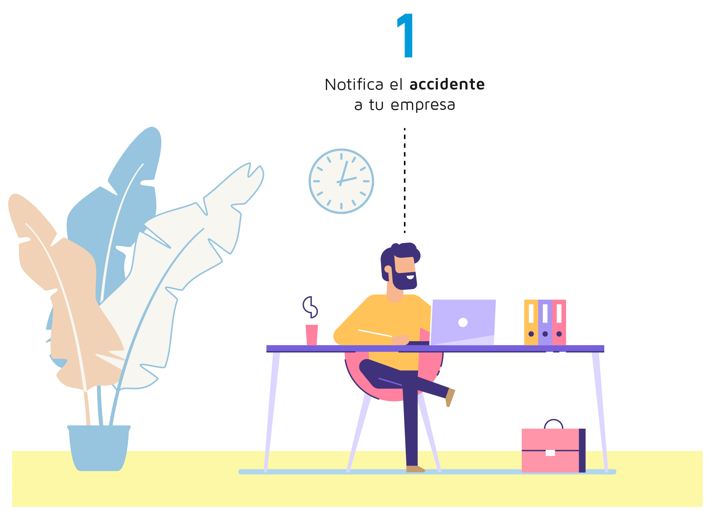 Notifica el accidente a tu empresa